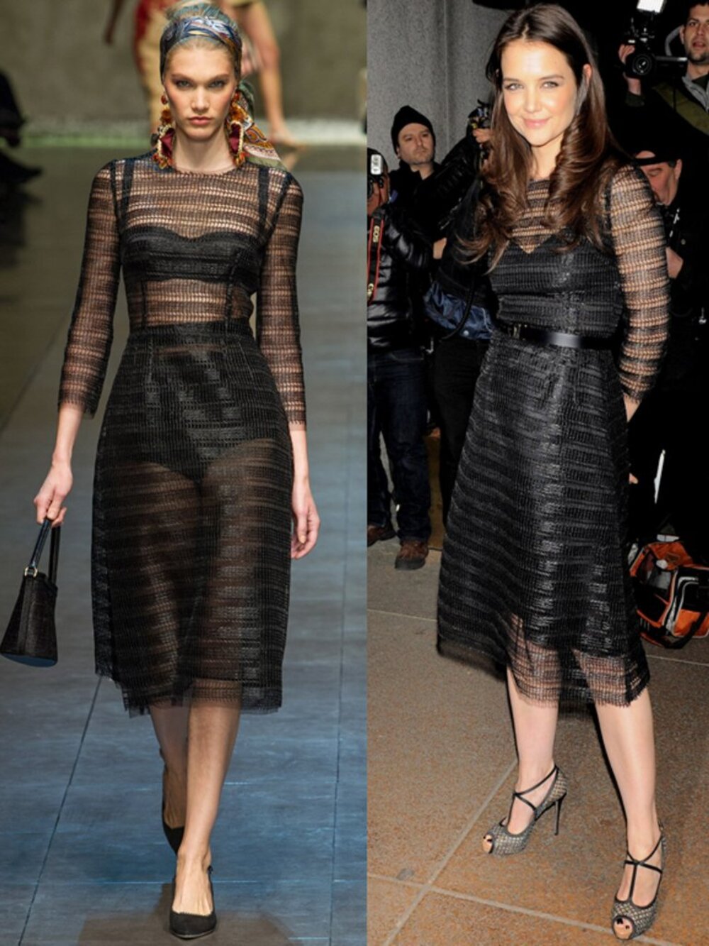 Dolce & Gabbana Raffia Crochet Woven A-Line Midi Dress Black IT 36 US 0 NEW NWT